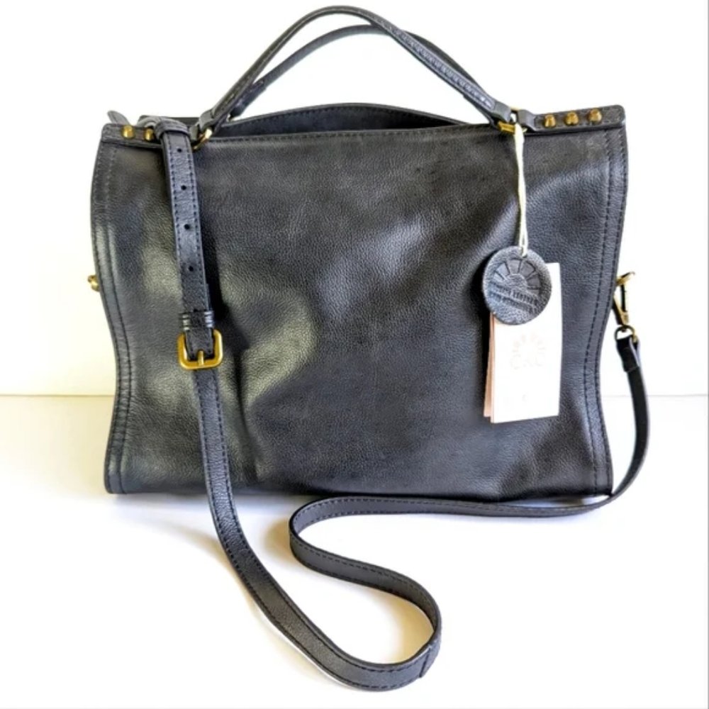 C&C California crossover bag black leather
